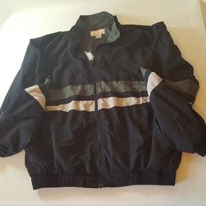 Large Bill Blass Mens Full Zip Windbreaker Jacket